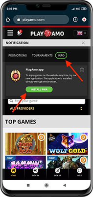 PlayAmoモバイルアプリ